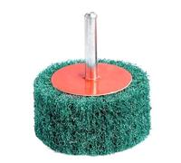 Brosse de polissage en fibre nylon montée sur roue à lamelles non tissée, tampon ponçage, tête for perceuse 6 mm, grain 120/180/240/320 wanglan(180,10PCS_20X25X6)