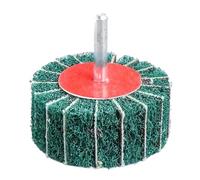 Brosse de polissage en fibre nylon montée sur roue à lamelles non tissée, tampon ponçage, tête for perceuse 6 mm, grain 120/180/240/320 wanglan(120,10PCS_60X40X6)