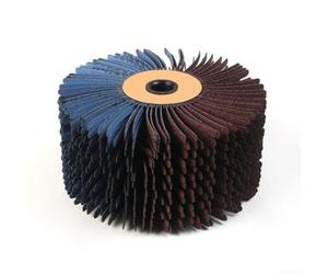 Brosse de ponçage en fil de fer émeri 118 x 60 mm pour polir les zones concaves convexes les meubles, la résine, le cuivre, l'aluminium (grain 120)