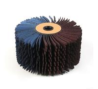 Brosse de ponçage en fil de fer pour bois - 118 x 60 mm - Pour meubles modernes et vintage - Résine - Cuivre et aluminium - Grain 120