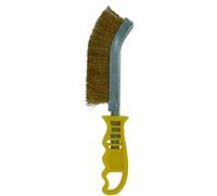TIVOLY XT20251006171 - Cepillo ERGONÓMICO a mano, convexo, revestimiento metálico acero latonado alambre 0,3 mm largo 235