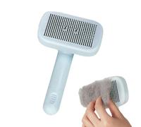 Brosse de pour Animaux en Acier Inoxydable - Brosse Auto-Nettoyante pour Chats & Chiens 19 cm | Peigne Électrostatique à Double Ioniseur pour Poils Longs & Courts | Brosses de Toilettage Antistati