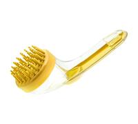 Brosse De Pour Chien,Brosse de Massage et Toilettage pour Chien avec Distributeur de Shampooing - Réutilisable en Poils de Silicone pour Toilettage - Accessoire Douche pour Chiens