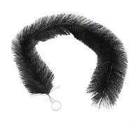 Brosse de protection de gouttière 100 mm x 1 m pour protéger les feuilles et les débris, noyau en acier inoxydable robuste avec poils en nylon, s'adapte à la plupart des gouttières de toit