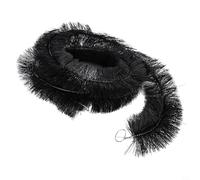 Brosse de protection de gouttière de 4 m pour filtre à feuilles et prévention des obstructions, poils en fil d'acier inoxydable pour protection de tuyau de descente de toit, convient aux gouttières de