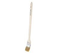 Brosse de radiateur avec manche en bois et embout en métal et poils synthétiques de 5,1 cm de large