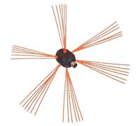 Brosse De Ramonage Flexible For Cheminée, Outil De Nettoyage Rotatif, Tête De Brosse For Le Nettoyage Du Conduit De Cheminée