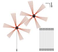 Brosse de Ramonage - VEVOR - Kit Nettoyage de Poêle à Pellets pour Cheminée 12 M
