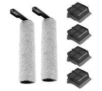 Brosse de rechange et filtre lavable pour aspirateur Tineco iFloor 5 Breeze, 4 filtres et 2 brosses pour enlever les poils d'animaux et la poussière