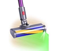 Brosse de Rechange pour Aspirateur Dyson V15 V11 V10 V8 V7 - Tête de Brosse avec Éclairage LED Vert et Rouleau Souple pour Sols Durs et Parquets