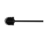 Wenko Brosse de rechange pour WC Ø 8 cm – Tête silicone avec manche – Noir