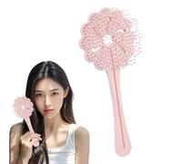 Brosse de relaxation - Brosse à cheveux ventilée pour sécher le soufflage - Brosse à cheveux aérée - Brosse démêlante douce et aérée - Forme de fleur - Brosse à cheveux démêlante volumineuse pour