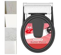 Brosse de réparation murale avec petit rouleau, rouleau de réparation murale - Pâte de réparation murale à haute couverture, rouleau 2 en 1 | Retouche de peinture blanche, peinture au latex portable