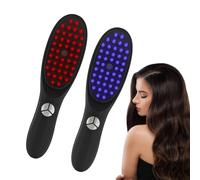 Brosse de restauration des cheveux, brosse à cheveux pour la croissance des cheveux, brosse à cheveux, diffuseur d'huile capillaire, brosse démêlante pour thérapie par la lumière rouge/bleue, peigne