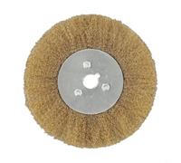 Brosse de roue en fil de cuivre pur 0,15 mm, disque de polissage plat doux pour enlever les bavures métalliques, le nettoyage de la rouille, le décapage de peinture sur meuleuse 100-250 mm (150 mm x