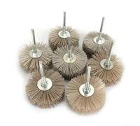 Brosse de roue en nylon 80 mm pour polir les meubles en bois, tige de 6 mm pour outils électriques, efficace et pour divers projets (180#)