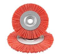 Brosse de roue en nylon de 125 mm, fil abrasif, meulage, polissage, meuleuse d'établi pour roue de machine de découpe, 1 pièce, 125 mm