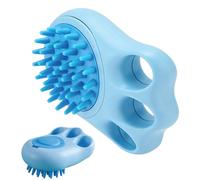 Brosse de shampooing pour chats, peigne de massage avec distributeur de shampooing, brosse de lavage pour chats avec poils en silicone | Pour le bain, les toilettes et les massages à la maison pour