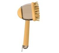 Brosse de shampooing pour chien - Brosse de bain pour chien, brosse de | massage pour chien | Brosse de nettoyage avec poils doux en silicone et distributeur de savon pour chiots petits, moyens