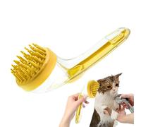 Brosse de shampooing pour chien | Brosse de douche douce pour chien avec long manche | Outil de toilettage nettoyant réutilisable peigne pour chat à poils longs et courts pour petits animaux chiots