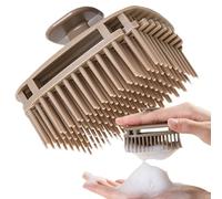 Brosse de shampooing pour cuir chevelu | 3,07 x 3,07 x 2,32 pouces Shampooing à poils doux - Brosse de soin du cuir chevelu, masseur de tête carré pour hommes, femmes,