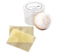 Brosse de soin des cheveux avec archet de violon en bois de hêtre | Poils de toilettage en nylon, fourniture d ' entretien pour violon avec 2 chiffons, aide compacte à l ' accumulation de