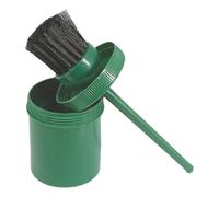 Brosse de soin pour sabots avec bouteille - Outil de toilettage anti-fuite - Applicateur de produit d'entretien avec poils synthétiques - Produit d'entretien pour écuries, salles d'équitation et