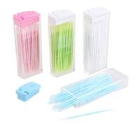 Brosse De Soins Buccaux À Double Tête Bâtonnets De Soins Dentaires Fil Cure-Dents Nouveau Couleur Aléatoire 50 Pièces/Boîte