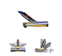Brosse de sol à rouleau souple, compatible avec Dyson, V7 V8 V10 V11 V15 G5, compatible avec Dyson, tête d'aspiration laser V10 Slim/V12 Slim, accessoires de tête de brosse LED(NO 2)