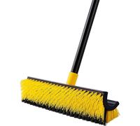 Brosse de sol double, brosse triangulaire, brosse en coin, brosse robuste, brosse dure de 65,5 pouces pour nettoyer les murs, les carreaux de terrasse, de salle de bain, de garage, de cuisine