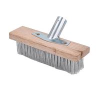 Brosse de Sol en Fil D'acier Inoxydable 50 Cm, Brosse de Nettoyage pour Terrasse, Garage, Sol en Béton avec Poils Durs en Fil D'acier Inoxydable, pour une Utilisation Intérieure