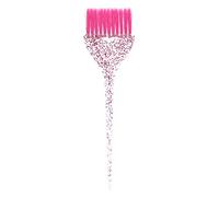 Brosse de teinture pour cheveux à poignée scintillante, brosse professionnelle de coloration de cheveux, outil de teinture pour salons de coiffure, salons de beauté, matériau ABS, (Pink)