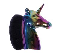 Brosse de tête pour cheval licorne QHP Noir TU