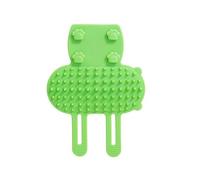 Brosse de toilettage en silicone pour chats et animaux domestiques - Grattoir d'angle mural avec peigne de massage réglable - Cadeau de toilettage pour chats