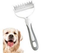 Brosse de toilettage longue pour chat - Raclette de toilettage double face pour animaux de compagnie - Outil de retrait - Poils souples pour plus de douceur - Accessoire professionnel pour débutants