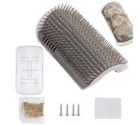 Brosse de Toilettage pour Animaux, Auto-nettoyant à Fixation Murale, Peigne pour Chien Auto-nettoyant, Chiot Jardin Cour Promenade Maison Intérieur et