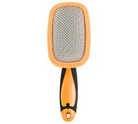 Brosse de toilettage pour animaux de compagnie Brosse de chat pour perdre l'aiguille en acier inoxydable à 360 ° Rotative Cat Slilick Peigne pour les chiens Épilation (Orange)