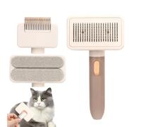 Brosse de toilettage pour animaux de compagnie : peigne pour chat, outil de massage, râteau plus poli, nettoyant pour peluches | Brosse pratique de préparation pour chaton chiot chien pour une