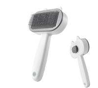 Brosse de Toilettage pour Animaux Peigne antimue auto-nettoyant pour chat
