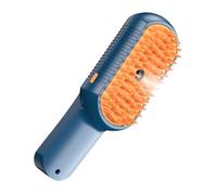 Brosse de toilettage pour chat à la vapeur, brosse à vapeur pour chat | Éjection de brosse à vapeur pour chat,Outil d'élimination des poils en PET multifonction Détachez le peigne à couche longue e