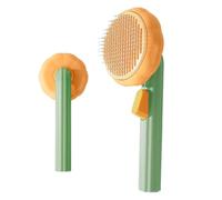 Brosse de toilettage pour chat - Brosse de toilettage pour chien | Peigne démêlant en forme de pour animal domestique, massage autonettoyant pour chiot, chaton et maison