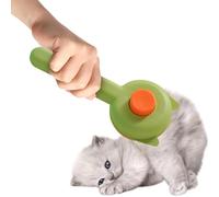 Brosse de toilettage pour chat - Brosse pour enlever les poils morts - Brosse à épiler en acier inoxydable avec dents - Outil de toilettage pour enlever les poils lâches - Accessoire pour animaux de