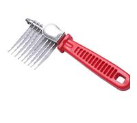 Brosse de toilettage pour chat - Outil de démêlage - Peigne ergonomique - Toiletteur professionnel - 7,6 x 6,9 x 3,9 cm - Parfait pour les soins des animaux domestiques en intérieur et en extérieur