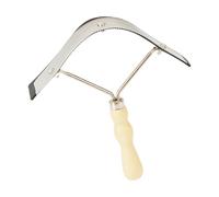 Brosse de toilettage pour cheval - Outil de perte de poils en acier inoxydable avec manche en bois, grattoir à sueur pour cheval | Peigne curry double face pour chevaux, vaches, brosse de desheddingg