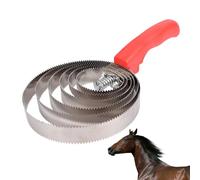 Brosse de toilettage pour chevaux - Étrille réversible multifonctionnelle, mouton, outil de poignée pour enlever la saleté, les poils et les poils morts | Fournitures de soins pour écuries, soins de