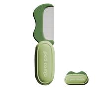 Brosse de Toilettage pour Chien, Brosse Anti-Peluche pour Chien et Chat, Peigne Démêlant Pliable Enlève Sous-Poil Nœuds Toilettage Longue Courte Poils