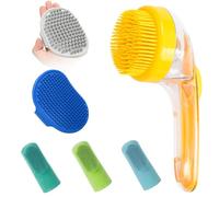 Brosse De Toilettage Pour Chien - Brosse De Douche Pour Chien Avec Bulles De Shampooing - Outil De Massage Nettoyant Dentaire Portable Pour Chiot | Pour Spa Maison Extérieur Intérieur