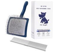 Brosse de toilettage pour chien Goldendoodle Caniche Doodle Brosse de toilettage avec tampon Airflowable pour chiens, chats et animaux de compagnie Kit économique Brosse démêlante pour chien Brosse