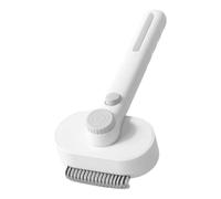 Brosse de toilettage pour chien - Poignée confortable - Râteau autonettoyant - Brosse de toilettage pour animaux de compagnie - Peigne pour chien - Pour poils longs, courts, épais et fins, chatons
