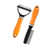 Brosse De Toilettage Pour Chiens À - Dents En Acier Inoxydable, Démêlage, Poignée Ergonomique | Brosse De Toilettage Pour Chien Qui,Pour Chats, Lapins Et Animaux À Poil Doux Et Épais
